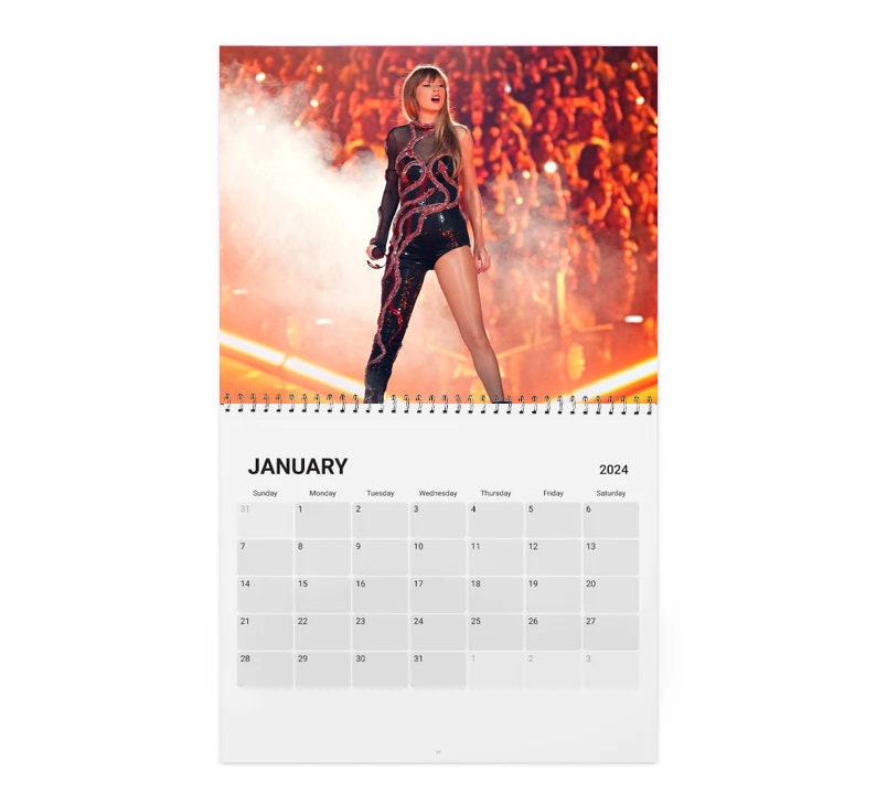 Blink taylor version Inspired 2024 Calendar, Taylor Tour Calendar sold