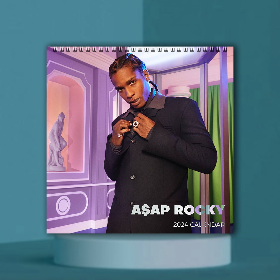 ASAP Rocky Calendar 2024 Celebrity Calendar ASAP Rocky 2024 Etsy