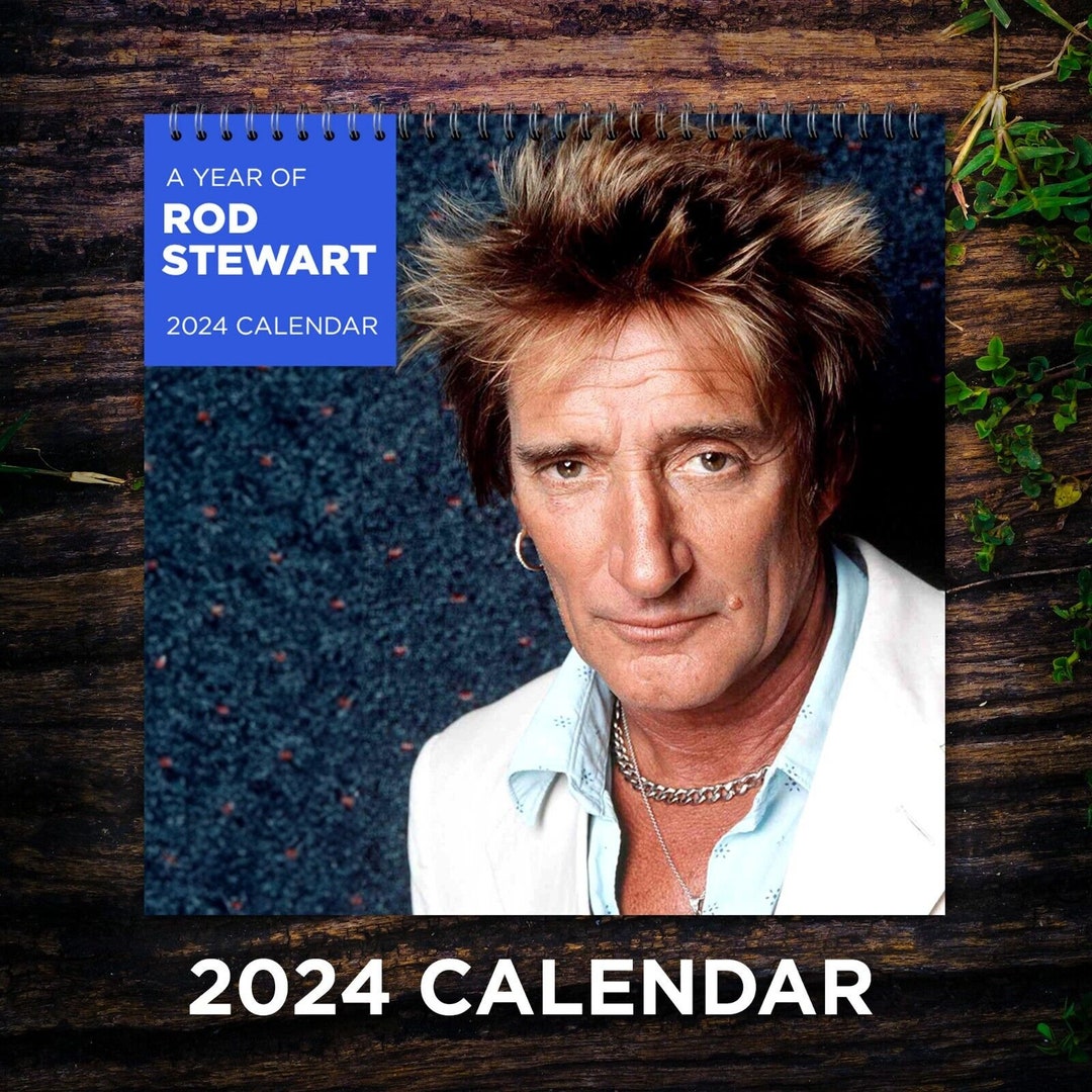 Calendario Rod Stewart 2024 Calendario de pared de Etsy España
