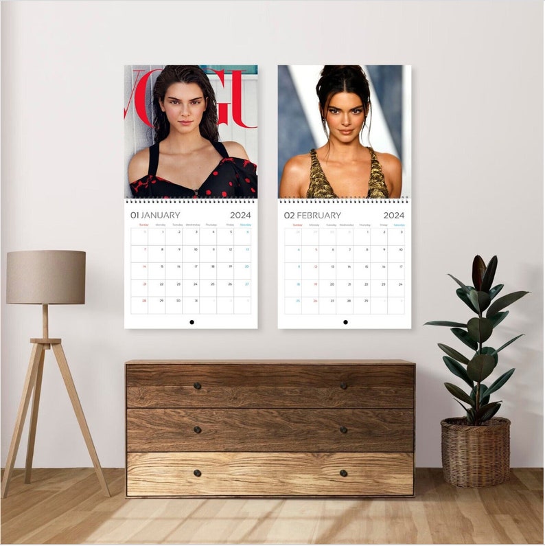 Kendall Jenner Calendar 2024 Kendall Jenner 2024 Celebrity Etsy
