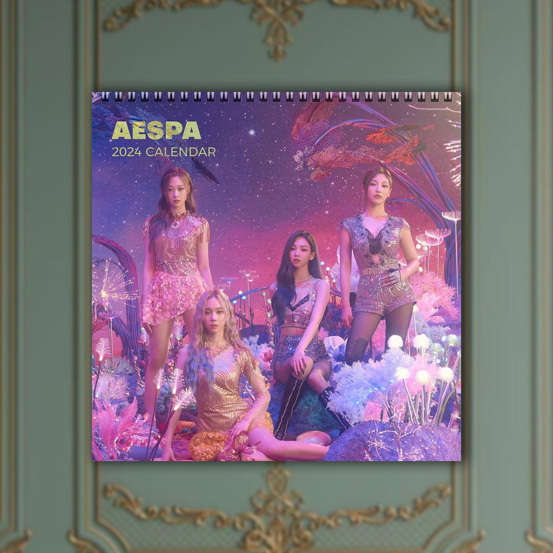 Aespa Calendar 2024 Aespa 2024 Celebrity Wall Calendar Aespa Calendar 2024, Calendar Gift, Wall