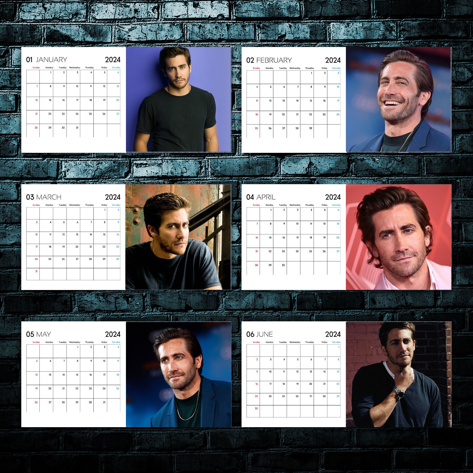 Jake Gyllenhaal Calendar 2024 Celebrity Calendar Jake Gyllenhaal 2024