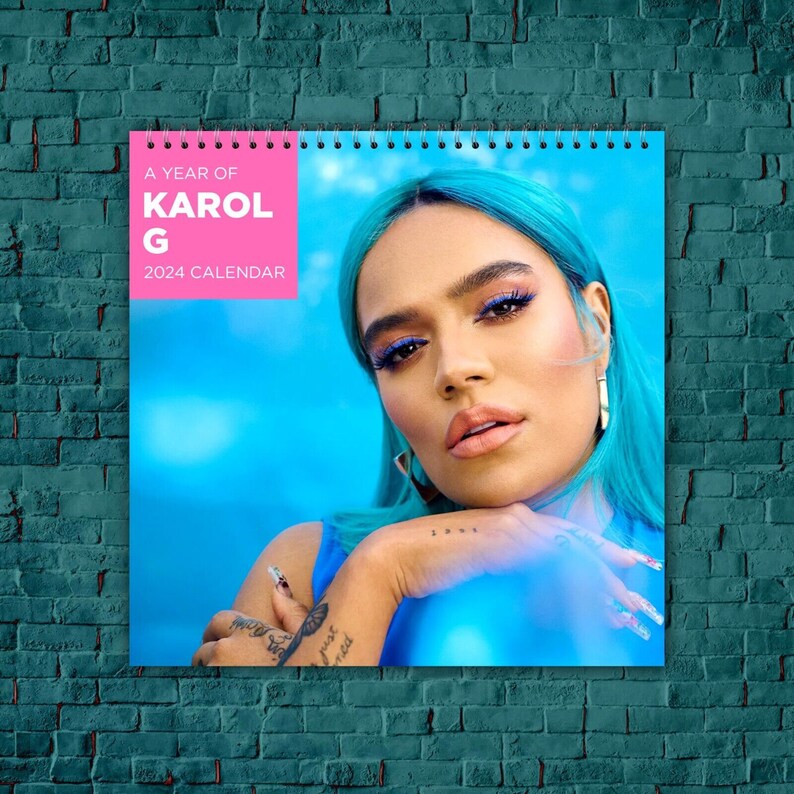 Karol G Calendar 2024, Celebrity Calendar, Karol G 2024 Wall Calendar