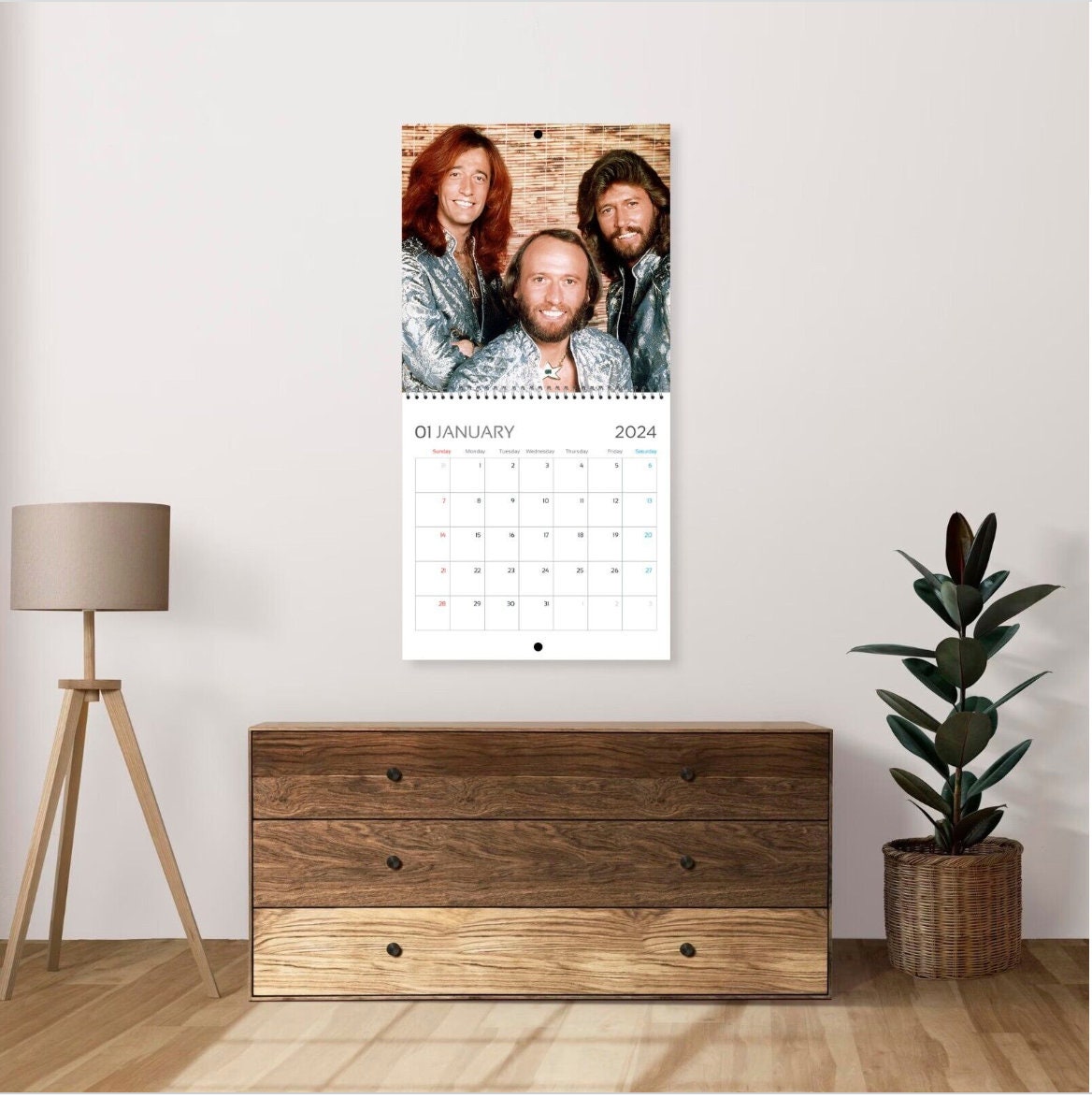 Bee Gees Calendar 2024 Bee Gees 2024 Celebrity Wall Calendar sold by