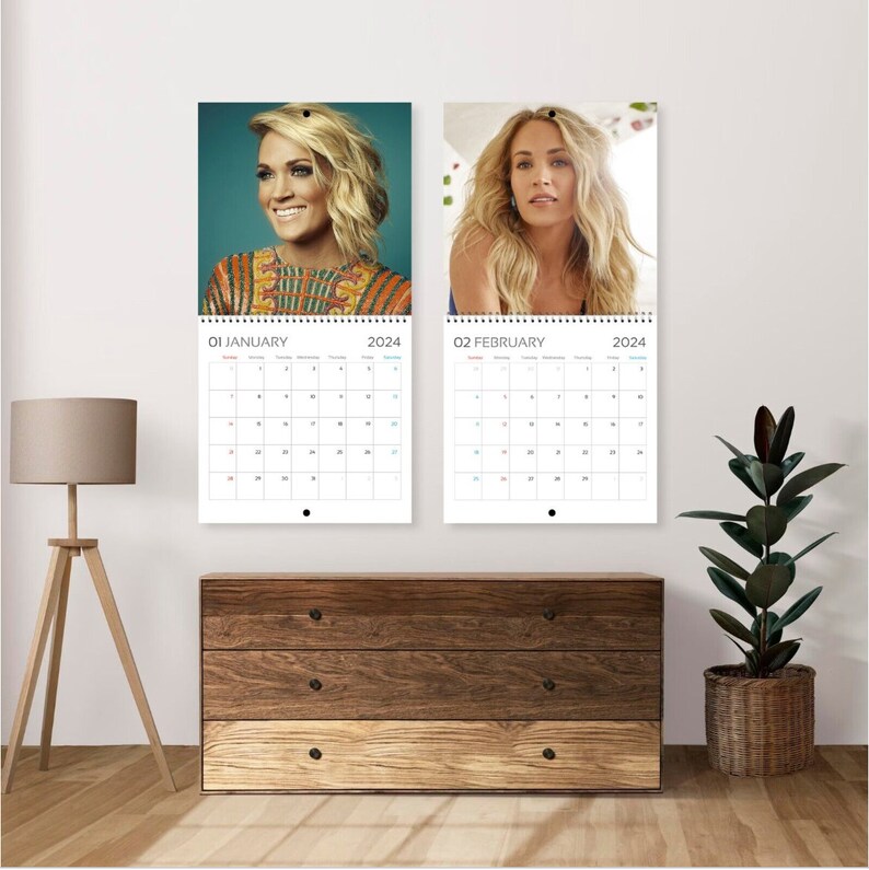 Carrie Underwood Calendar 2024, Carrie Underwood 2024 Celebrity Wall