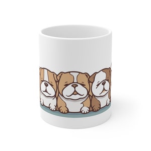 Bulldog Pups Mug 11oz