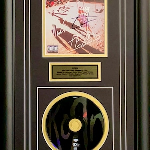 Signed Korn CD Cover Framed