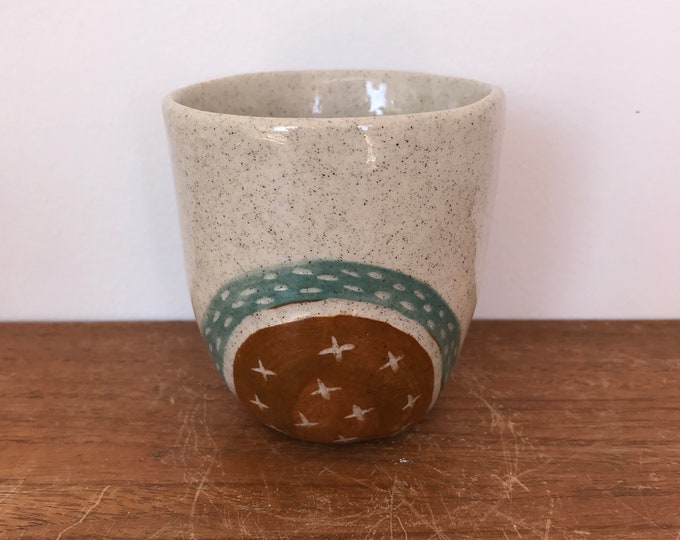 Handmade ceramic cup/toothbrush/pencil holder