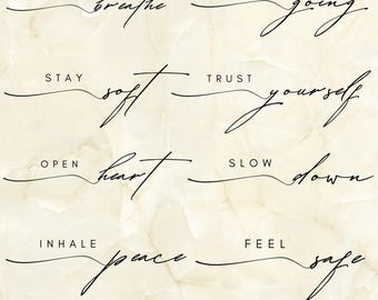Minimalist Motivational Quote SVG Bundle: Inspirational Cricut Files (Digital Download