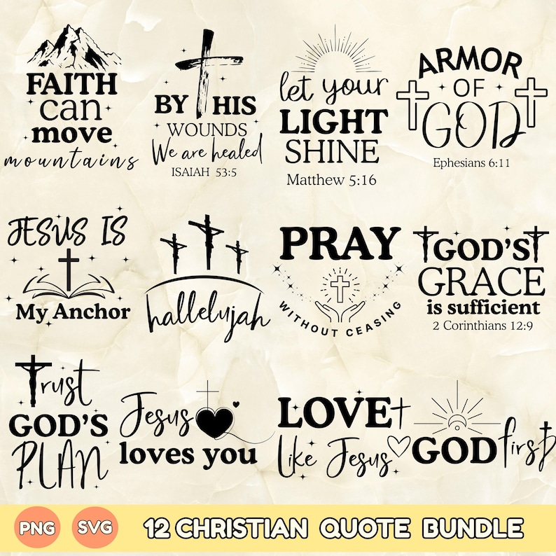 Christian SVG Bundle, Christian Svg, Religious Svg, Faith Svg, God Svg ...