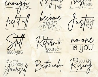 Motivational Svg Bundle, Minimalist Inspirational Svg , Self Love Png Svg, Inspire svg, Motivational Saying, Motivational Tumbler, Cricut
