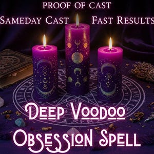 DEEP VOODOO OBSESSION Spell | Obsession Spell | Voodoo Binding | Love Control | Deep Desire | Psychic Hold | Passion Grip | Spiritual Link