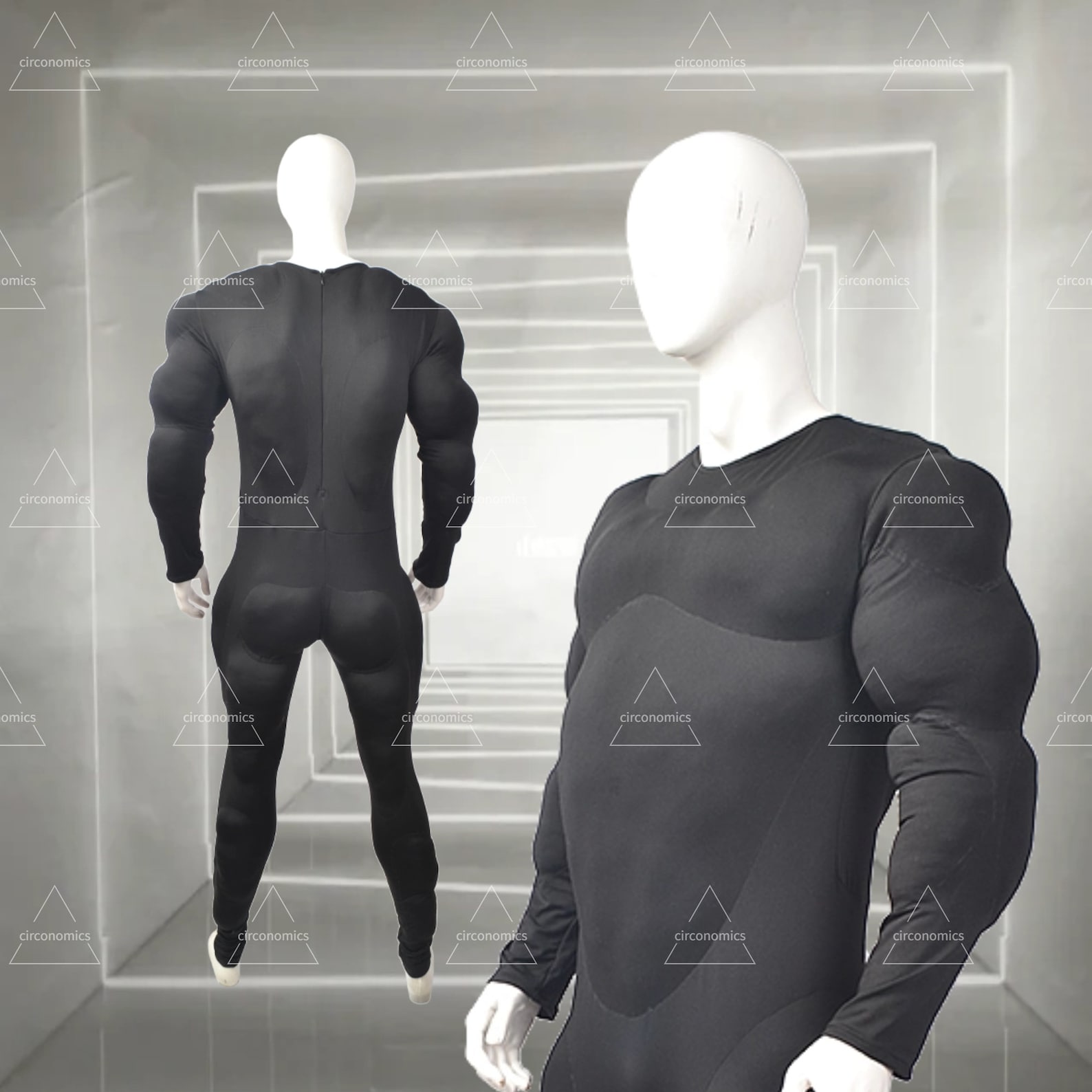 Black Muscle Suit for Cosplay Full Body Muscle Bodysuit Etsy