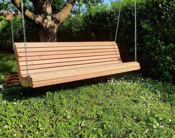 House bench, garden bench, wooden bench, summer bench, slatted bench, hanging bench, porch swing, lounger, garden lounger, bench for outdoors, sun bench, garden furniture