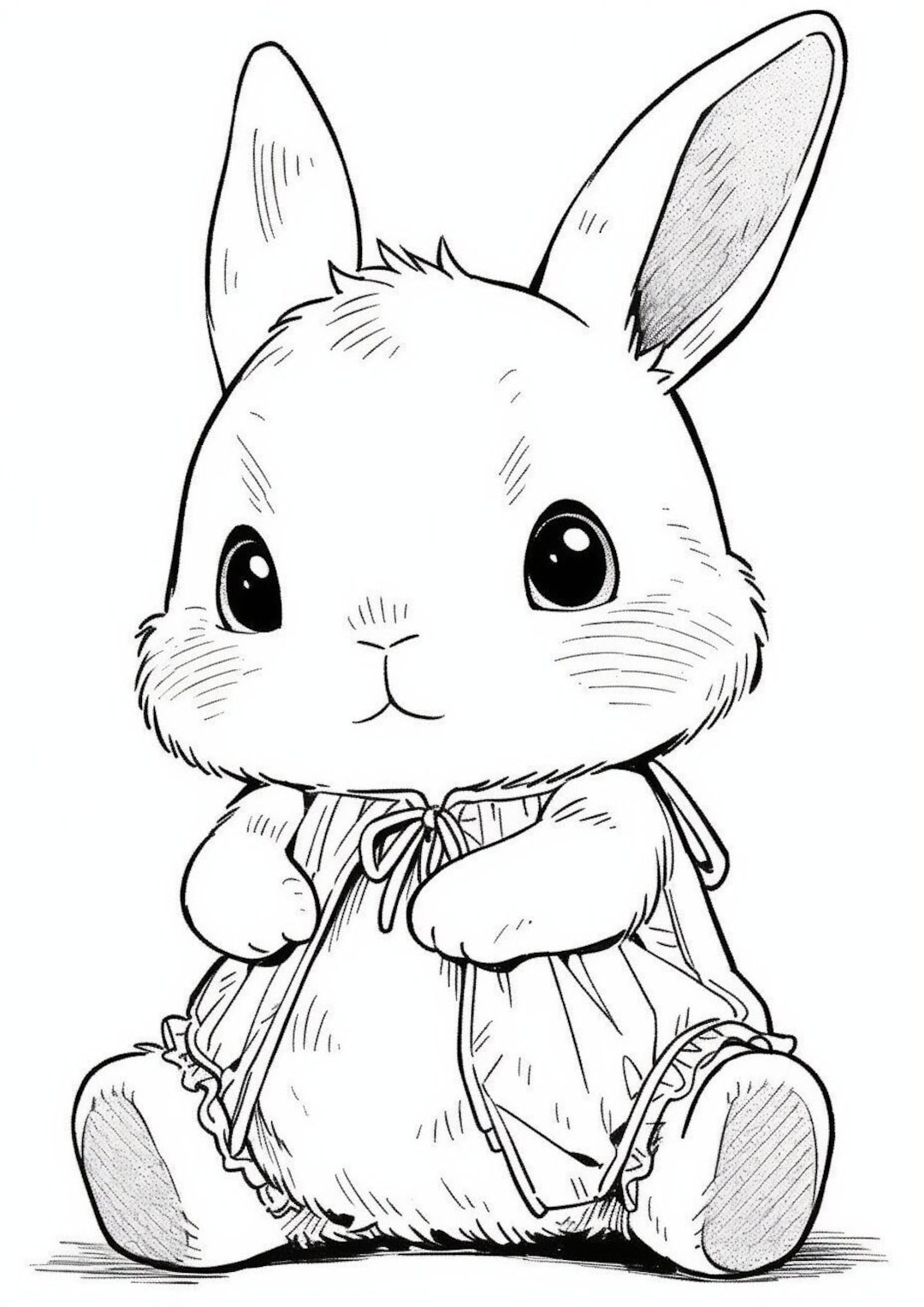 rabbit coloring page