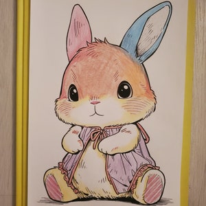 Coloring page, for Child, Baby Rabbit image 2