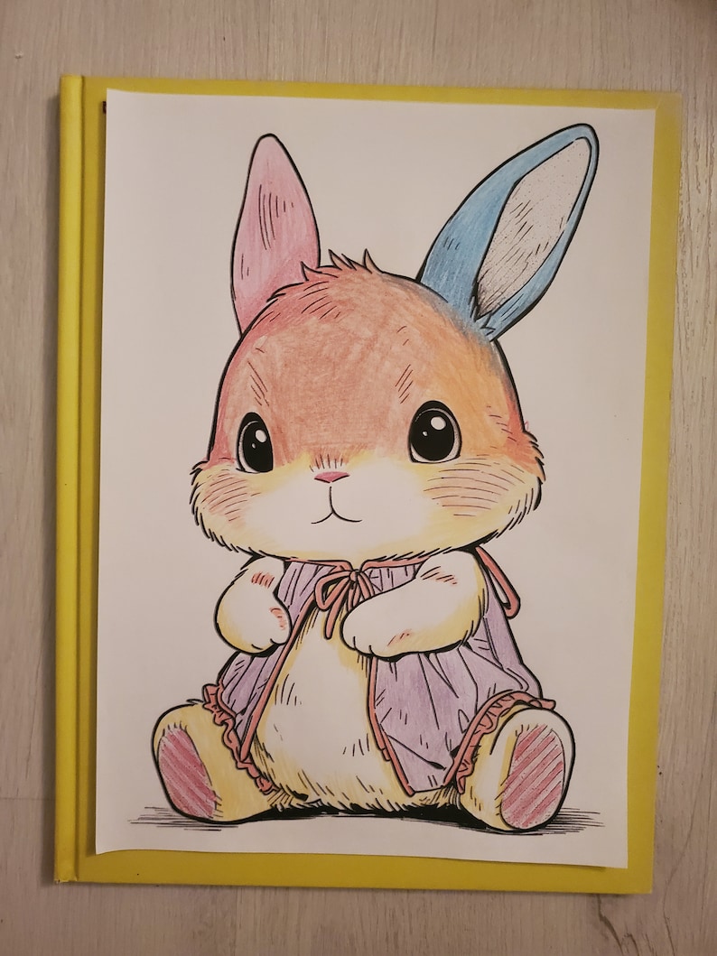 Coloring page, for Child, Baby Rabbit image 2