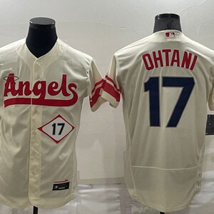 Shohei #17 Ohtani Los Angeles L.A. Angels '23 '24 City Connect Cream Jersey
