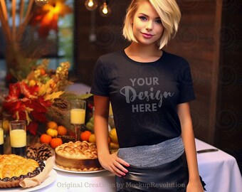 Gildan 5000 Mockup 5000 Modell Mockup Schwarz Tshirt Thanks Giving Shirt Mockup Gildan Hemd Schwarz t shirt mockup koch Schwarz Tshirt Mock Ups