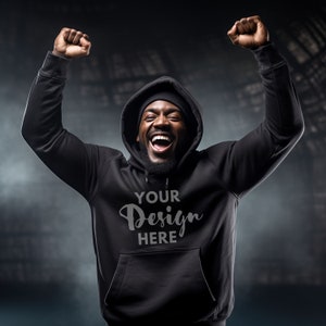 Black hoodie men Gildan 18500 Mockup Mens black hoodie mockup Men Hoodie Mockup Hoodie Mock Gildan Mens Mockup Lifestyle Mockup Football