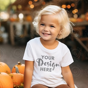 Kids Bella Canvas 3001 White Kids Shirt Mockup Girls T-Shirt Mock up Kids Bella Canvas 3001T Mockup Toddler Tshirt Mock Ups Tshirt Mockups
