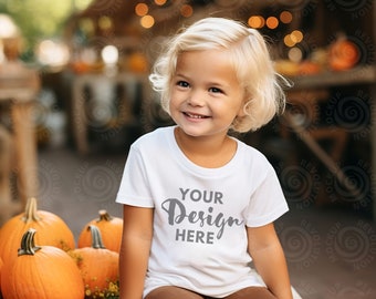 Kids Bella Canvas 3001 White Kids Shirt Mockup Girls T-Shirt Mock up Kids Bella Canvas 3001T Mockup Toddler Tshirt Mock Ups Tshirt Mockups