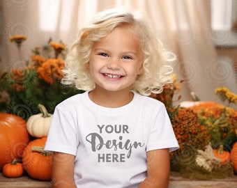 Kids Bella Canvas 3001 White Kids Shirt Mockup Girls T-Shirt Mock up Kids Bella Canvas 3001T Mockup Toddler Tshirt Mock Ups Tshirt Mockups