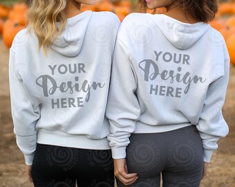 Gildan 18500 Mockup Back of 18500 White Mockup Backside Mockup 18500 Hoodie Mockup Back Mock up Hoodie Model Friends Halloween mock up