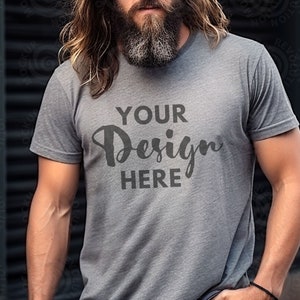 Gildan 64000 Mockup  Gildan Sport Gray Tshirt Mockup Model Mock Gildan Shirt Soft Style T Shirt Mock up Sport Grey Tshirt Lifestyle Gildan