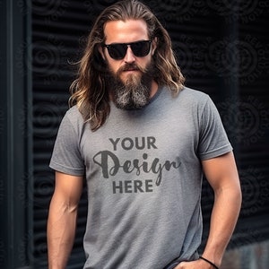 Gildan 64000 Mockup  Gildan Sport Gray Tshirt Mockup Model Mock Gildan Shirt Soft Style T Shirt Mock up Sport Grey Tshirt Lifestyle Gildan