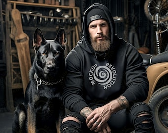 Black hoodie men Gildan 18500 Mockup Mens black hoodie mockup Men Hoodie Mockup Hoodie Mock Gildan Mens Mockup Bike Mockup Lifestyle