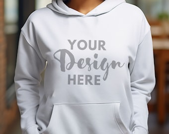 Gildan 18500 White Hoodie Mockup Gildan Hoodie Mock up White Hoodie Mockup Gildan Hoodie Mock up Gildan 18500 Hoodie Mockup White Hoodie