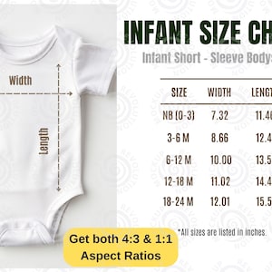 Baby Body Mockup Onesie Säuglingsbody Size Guide Baby Größentabelle Säugling MockUp Baby Mockup Mock ups Größentabelle Kaninchenfelle 4424
