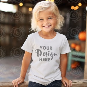 Kids Bella Canvas 3001 White Kids Shirt Mockup Girls T-Shirt Mock up Kids Bella Canvas 3001T Mockup Toddler Tshirt Mock Ups Tshirt Mockups
