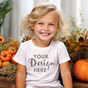 Kids Bella Canvas 3001 White Kids Shirt Mockup Girls T-Shirt Mock up Kids Bella Canvas 3001T Mockup Toddler Tshirt Mock Ups Tshirt Mockups