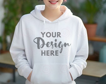 Gildan 18500 White Hoodie Mockup Gildan Hoodie Mock up White Hoodie Mockup Gildan Hoodie Mock up Gildan 18500 Hoodie Mockup White Hoodie