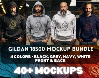 Gildan 18500 Mockup Bundle Men Hoodie Mockup Bundle Mens Hoodie Mockup Bundle Hoodie Mock Gildan Mockup 18500 Mockup male photography Hoodie