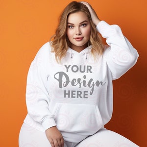 Plus Size Mockup Gildan 18500 White Hoodie Mockup Gildan Hoodie Mock up White Hoodie Mockup Gildan Hoodie Mock up White Hoodie Fall Mockup