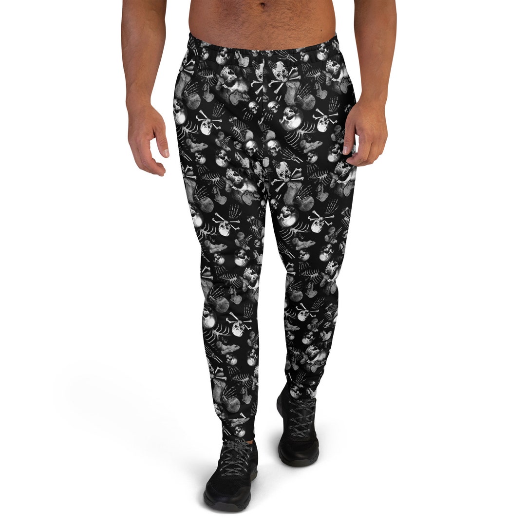 Creepy Skull and Bones Men's Jogging Pants Recycled Etsy