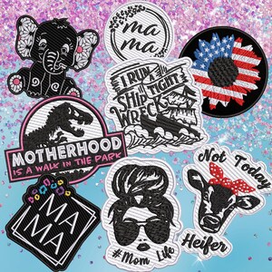 Elephant Patch/Iron-on Patch/Mandala Style/Wild Animal Badge, Africa African Wildlife/Sew-on Applique for Backpack Clothes Jeans Jacket/Vest image 11