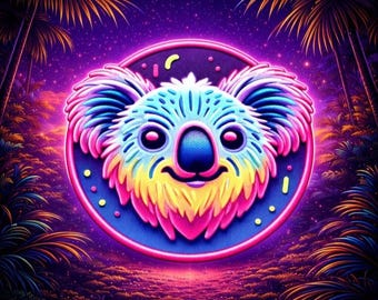 Koala Bear Patch/Iron-on Patch/Wild Animal Badge, Zoo Souvenir Gift/Kids Patches/Sew-on Applique for Backpacks Clothing Jeans Jackets/Vest