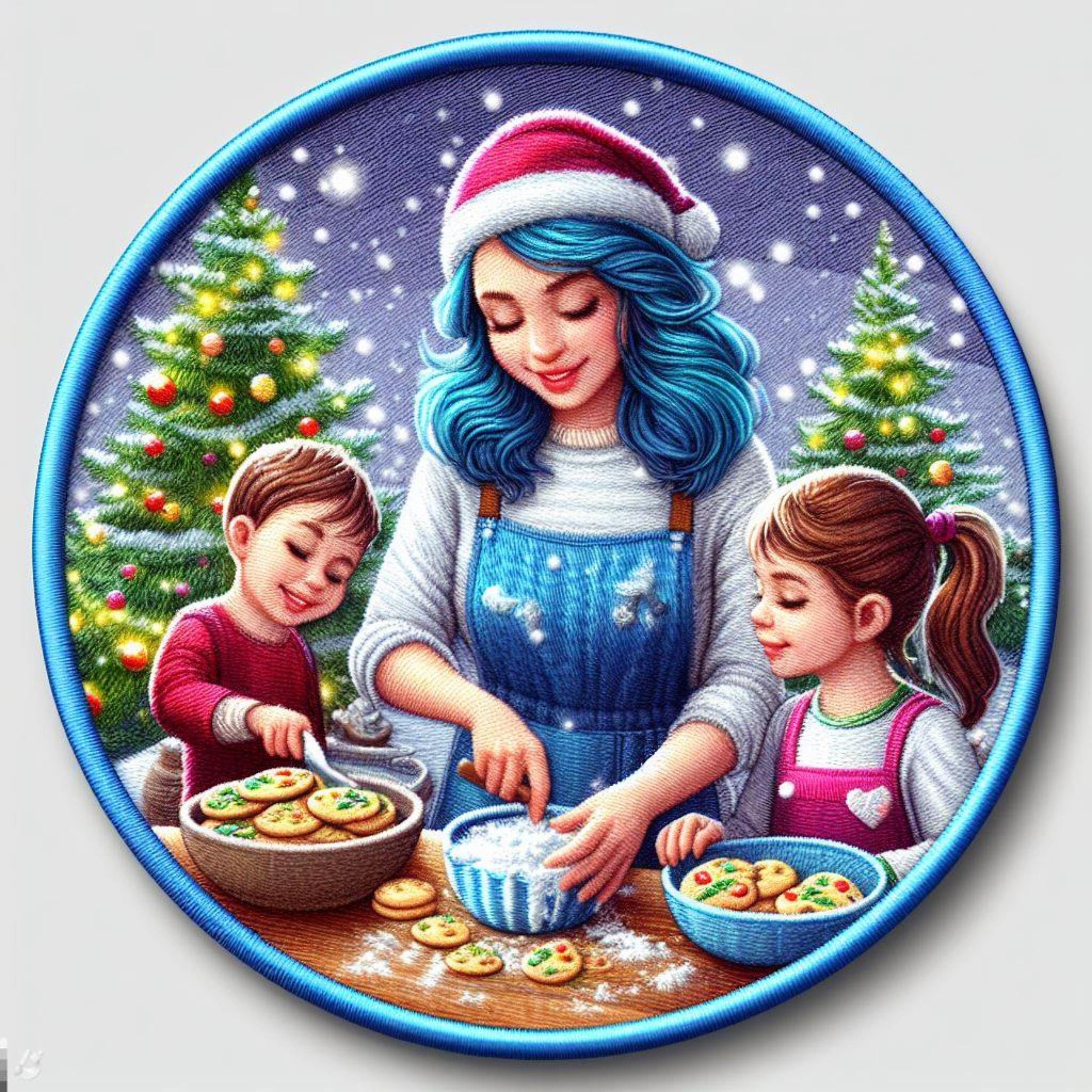 Akozon 10er Set Niedliche Keks-Stickpatches - Bügelaufnäher Für Jeans, Jacken, Rucksäcke