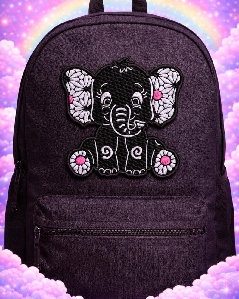 Baby Elefant Aufnäher/Bügelbild für Kinder Aufnäher/Kinder Aufnäher/Kinder Aufnäher/Baby Aufnäher für Windeltasche/Rucksack Kleidung Bild 3