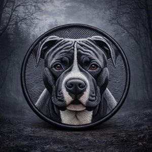 ピットブルパッチ/アイロン接着パッチ/犬パッチ/犬種/家族のペットギフト/衣類ベスト/ジャケットバックパックギアハーネス用縫い付けアップリケ