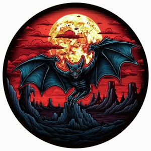 Flying Bat Sticker, RV decal, Halloween Sticker, Auto Truck Window Bumper Vinyl Sticker Decal, Laptop sticker, Water Bottle Stickers, DIY