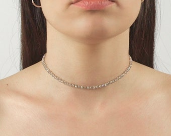 Choker | Ras de cou | Collier labradorite | Pierres naturelles | Bijoux femme | Or laminé 14k | Résiste à l’eau | Idée cadeau femme