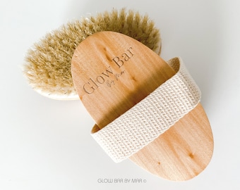 Dry Body Brush, Exfoliating Brush, Skin Care Brush, Lymphatic Drainage, Detox Skin Brush, Natural Bristles, Dry Brush For Skin, Self Care