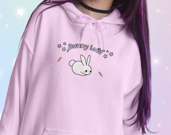 Cute Bunny Loaf Hoodie Harajuku Celestial Rabbit Hoody for Bunny Lover Starry Yume Kawaii Hooded Sweatshirt Soft Girl Aesthetic Anime Gift