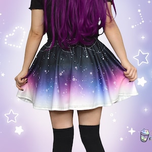 Galaxy skater skirt outfit sales