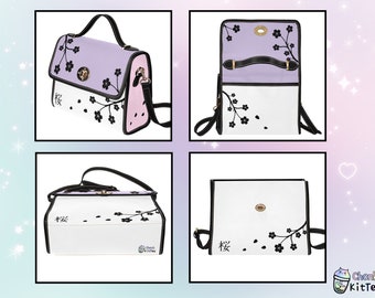 Cute Colorblock Sakura Bag Pastel Color Block Cherry Blossom